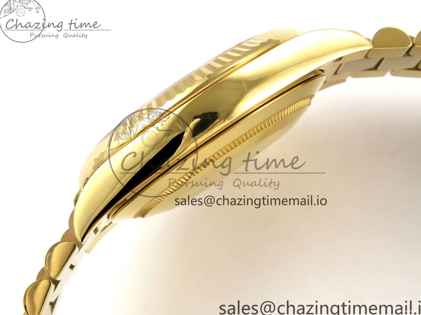 0508 Tailored Day Date 40 YG 228238 THBF 1:1 Best Edition YG Dial on President Bracelet VR3255 (Gain Weight) 952